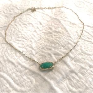 Kendra Scott Short Necklace Teal Stone
